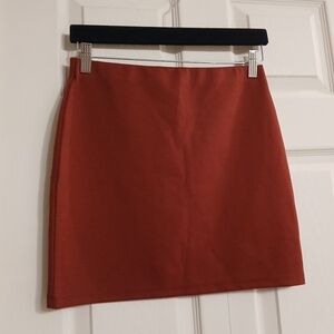 🤯2/$15 Atmosphere Burgundy Ribbed Pencil Skirt Size 6